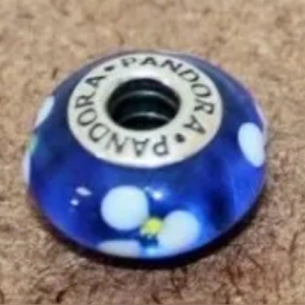 Pandora Blue Murano Retired 925 ale EXCELLENT